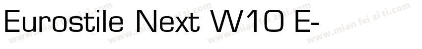 Eurostile Next W10 E字体转换
